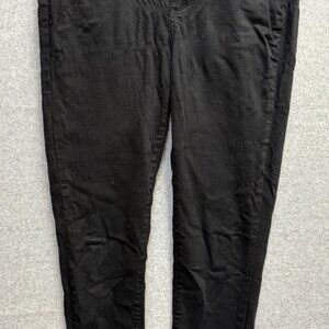 Paige Women Stella high rise modern straight leg black Jeans Pants Size 29